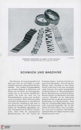 3: Schmuck und Maschine