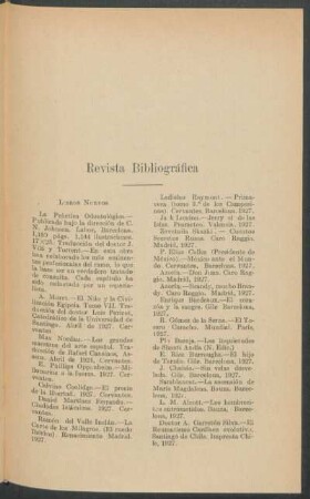 Revista bibliográfica