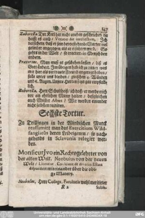 Sechste Tortur.