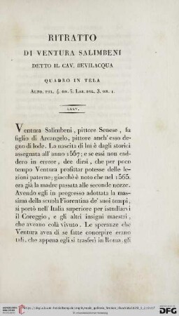 Ritratto di Ventura Salimbeni detto il cav. bevilacqua