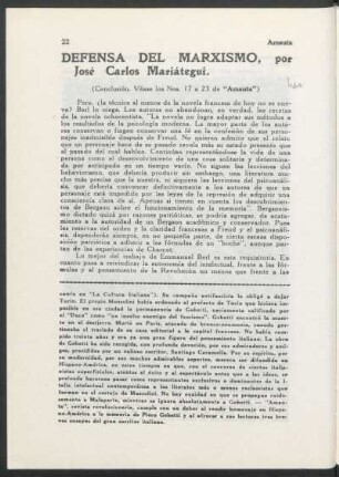 Defensa del Marxismo - (Conclusión)
