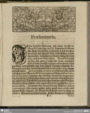 Praeliminaria