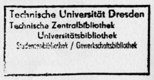 Universitätsbibliothek Dresden / Stempel