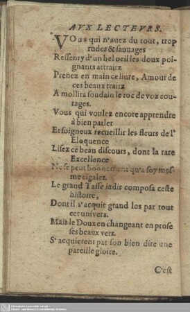 Aux Lecteurs