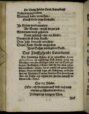 Das Fünffzehende Catarticum