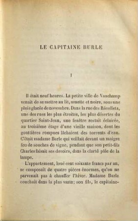 Le Capitaine Burle : Comment on meurt, pour une nuit d'amour, aux champs, la fête à Coqueville, l'inondation