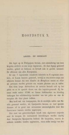 Hoofdstuk X. Leger- en zeemagt