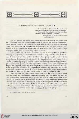 2.Ser. 13.1920: Zes teekeningen van Pieter Saenredam