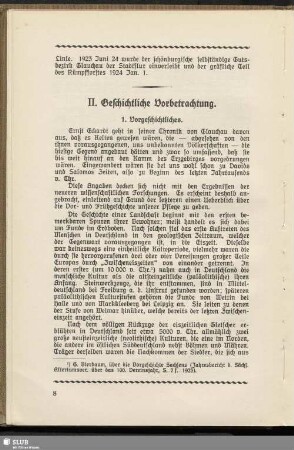 1. Vorgeschichtliches