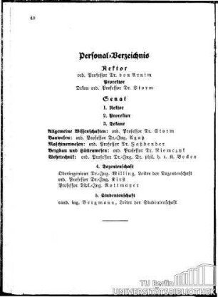 Rektor und Senat