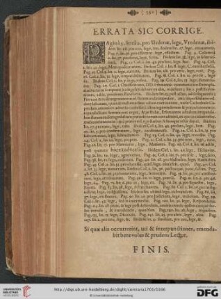 Errata sic corrige