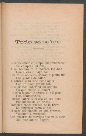 Todo se sabe...