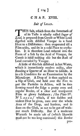 Chap. XVIII. Salt of Lead