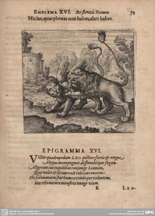 Emblema XVI. De secretis Naturae.
