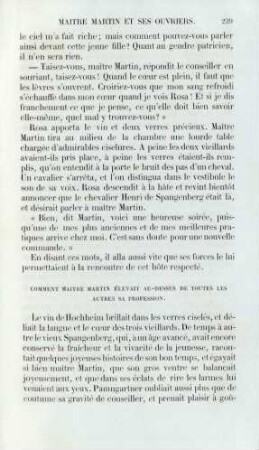 Comment maître Martin élevait au-dessus de toutes les autres sa profession