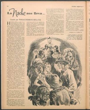 La noche nos lleva... : Cuento por Tomas Pedrini Hyland