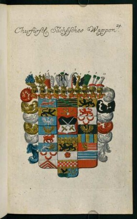 29, Wappen des Churfürsten von Sachsen