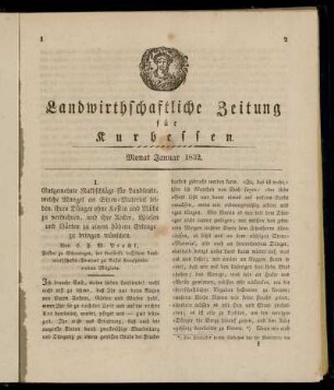 Monat Januar 1832