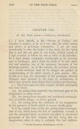 Chapter VIII. - Of the true ideal :- thirdly, grotesque