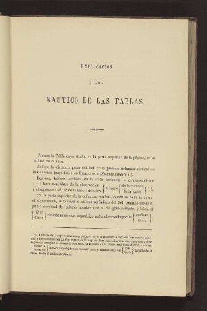 EXPLICACION Y USO NAUTICO DE LAS TABLAS