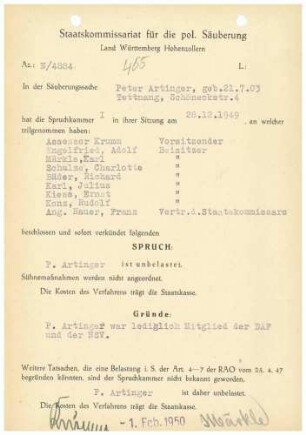 Artinger, Peter