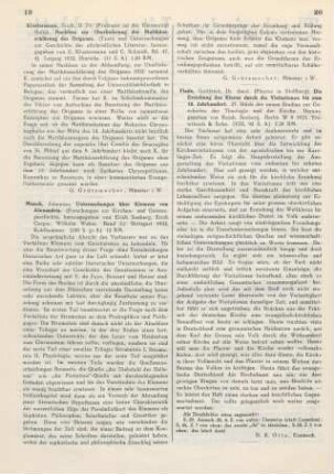19-20 [Rezension] Munck, Johannes, Untersuchungen über Klemens von Alexandria