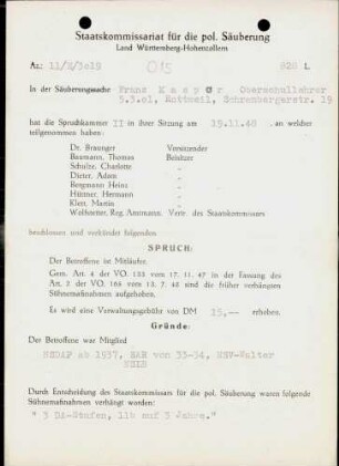 Kaspar, Franz