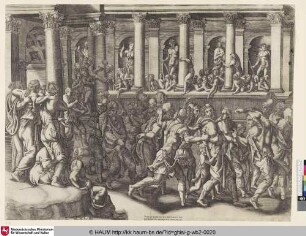 [Des esclaves accompagnés de leurs femmes et de leurs enfans ;The Mocking of the Prisoners]
