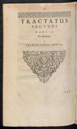 Tractatus Secundi Pars X. De Astrologia.
