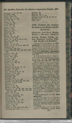 XIII. Produkte der trocknen Destillation des Holzes und der Steinkohle