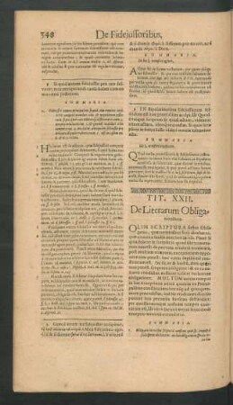 Tit. XXII. De Literarum Obligationibus.