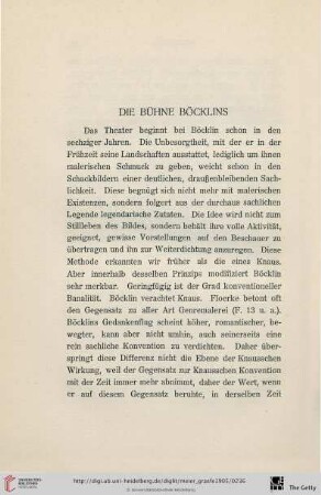 Die Bühne Böcklins