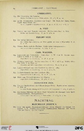 Nachtrag (Nr. 861-870)