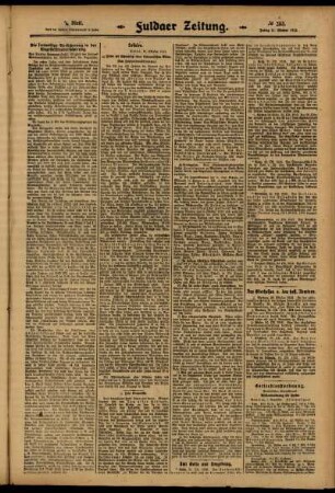Zweite Ausgabe vom Freitag, den 31. Oktober 1913.