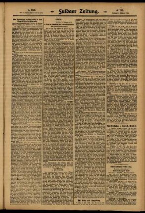 Zweite Ausgabe vom Freitag, den 31. Oktober 1913.