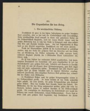 28-46, III. Die Organisation für den Krieg