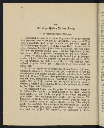 28-46, III. Die Organisation für den Krieg