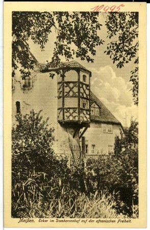 Meißen. Erker Freiheit Nr.6, ehemal. Domherrenhof