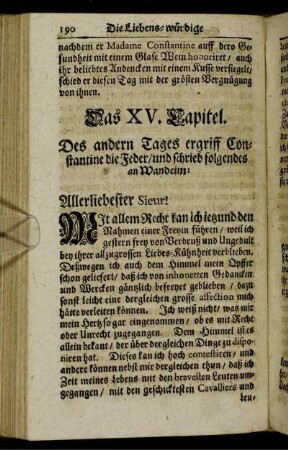 Das XV. Capitel. Das XVI. Capitel.