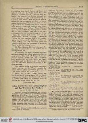 4: Ueber den Einfluss der Luftfeuchtigkeit auf das Trocknen der Firnisse