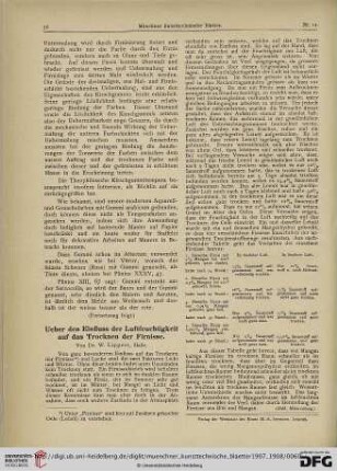 4: Ueber den Einfluss der Luftfeuchtigkeit auf das Trocknen der Firnisse