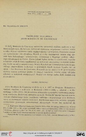 17: Twórczość malarska Zofji Baudouin de Courtenay