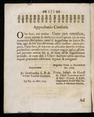 4v-4v, Approbatio Censoris.