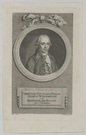 Bildnis des Christian Gottlieb GmelinBildnis Christian Gottlieb Gmelin (1808 von)