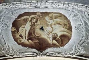 Vier Medaillons mit Engeln