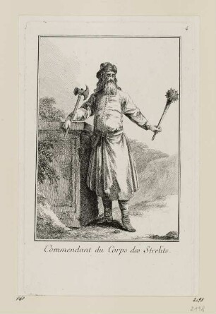 Lieutenant Colonel du Corps des Strelits, Blatt 4 der Folge "Les Strelits"