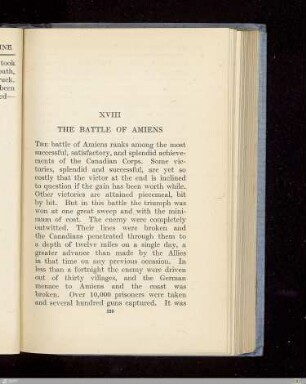 XVIII. The battle of amiens