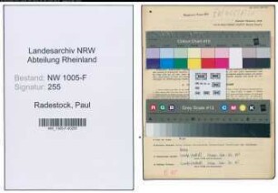 Entnazifizierung Paul Radestock , geb. 02.01.1892 (Steuerbeamter)