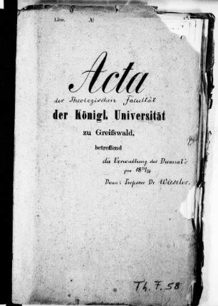 Dekanat Carl Wieseler