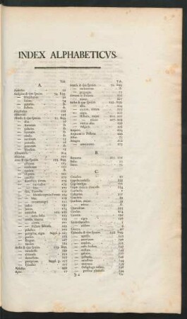 Index Alphabeticus